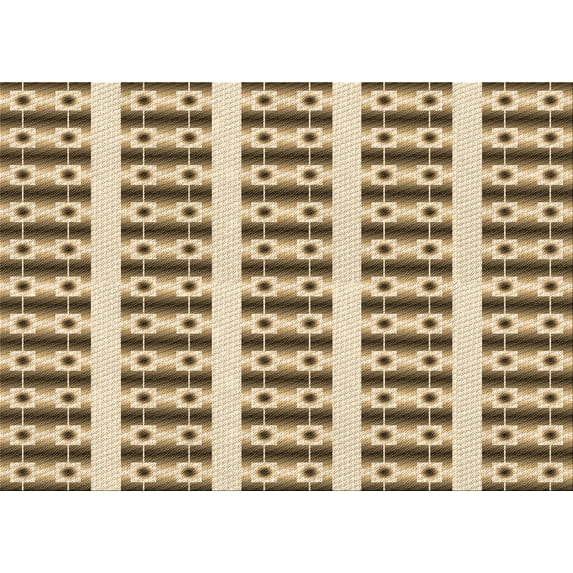 Ahgly Company Machine Washable Indoor Rectangle Transitional Red Brown Area Rugs, 5' x 7'