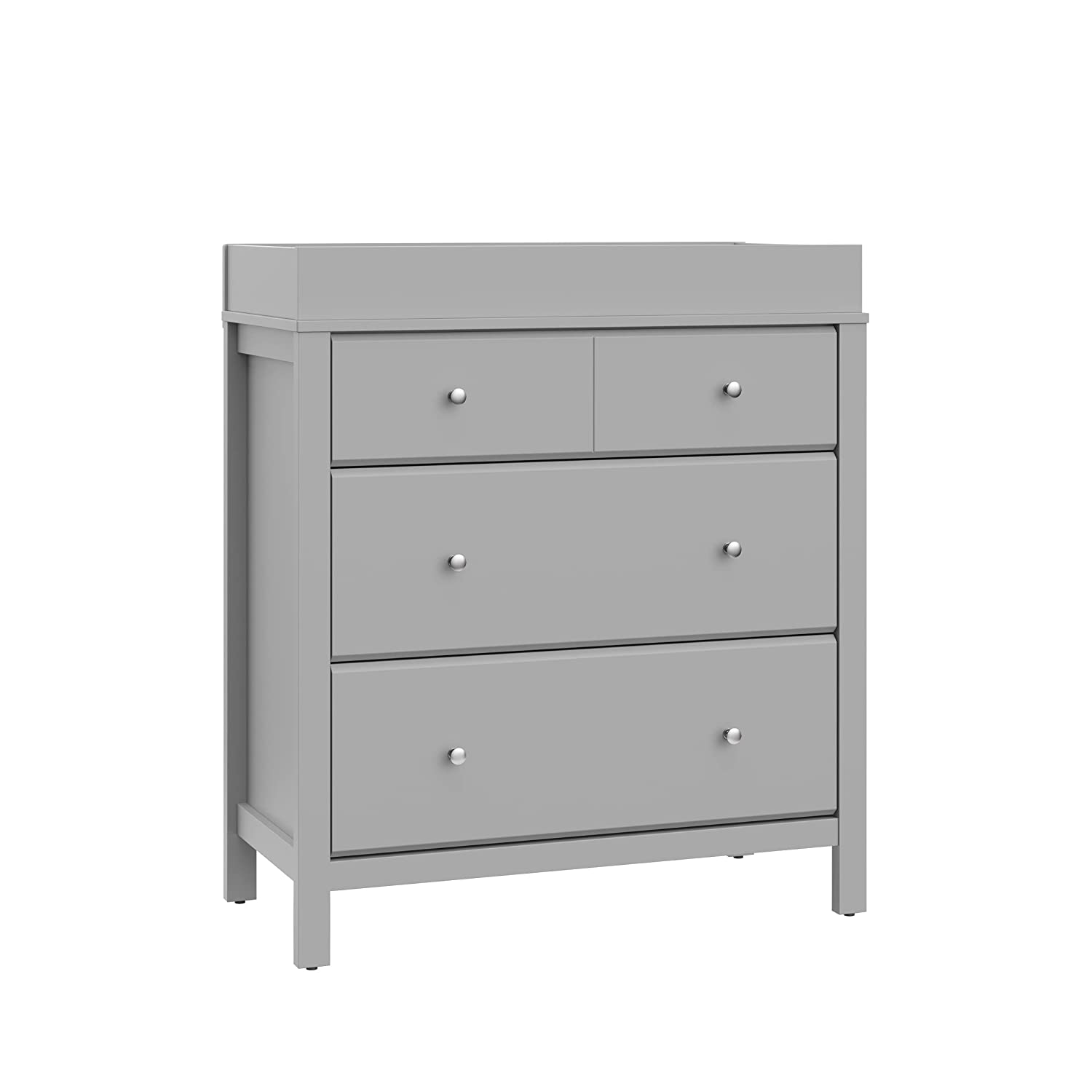 BBNBDMZ Carmel 3Drawer Chest with Changing Topper (Pebble Gray) Baby