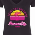 thumbnail image 4 of Inktastic Summer Enjoy the Sunshine Panama City Florida in Pink Women's V-Neck T-Shirt, 4 of 5