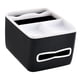 thumbnail image 4 of Caja de almacenamiento universal para reposabrazos de coche, almacenamiento de pañuelos, fácil de instalar, taza automotriz blanco negro, 4 of 9