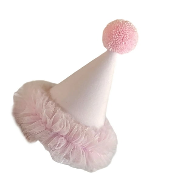 Girls Birthday Party Accessory Stylish Trimmed Tulle Hat Safe For Sensitive Skin And Reuses Photography Tool