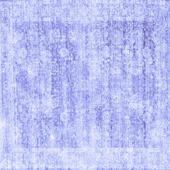 Ahgly Company Indoor Square Persian Blue Traditional Area Rugs, 3' Square