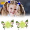 thumbnail image 1 of Horquilla de mariposa voladora 2024, nuevas pinzas para el pelo coloridas y brillantes para niñas pequeñas, lazos para el pelo de mariposa con bolas de peluche para niñas, accesorios para el pelo de m, 1 of 7