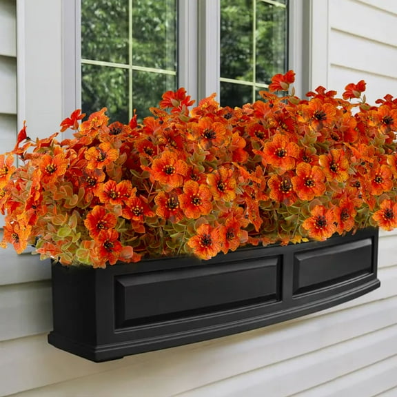 LEXSOMEO 5pcs Artificial Thanksgiving Flowers Silk Autumn Daisies Artificial Fall Plants Fake Autumn Eucalyptus Flowers For Garden Home Decorations