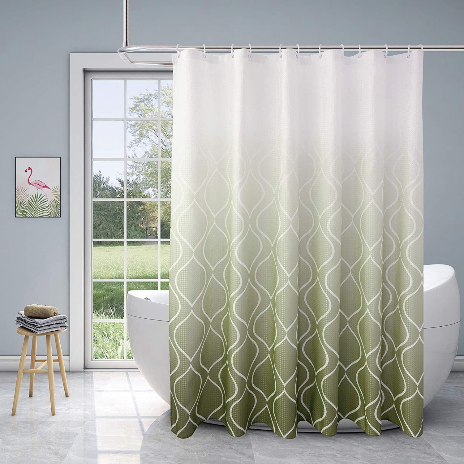 Details about   Nature Grassland Bathroom Shower Curtains Polyester Waterproof Frbric 71'' 