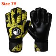 thumbnail image 3 of Guantes nuevos para portero profesional, kit de protección para fútbol de adultos, guantes de látex grueso para entrenamiento de portero, 3 of 5