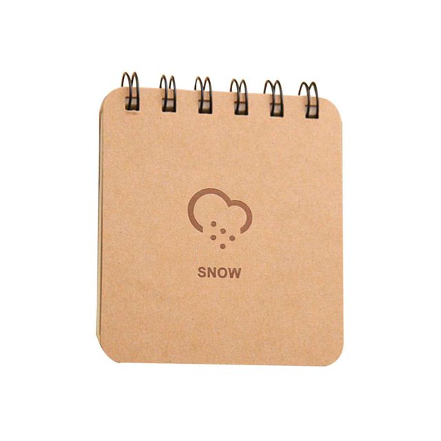 Weather Series Sofe Cover Portable 9.5x8.5cm memo Wirebound notebook Spiral Journey Notebook Wirebound Memo Notepad