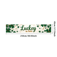 thumbnail image 6 of Lucky in Love St. Patrick's Day Banner with Shamrocks and Stars Backdrop Photography Decor Party Supplies Clover Celebration Decoration, 6 of 8