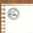 thumbnail image 1 of Printtoo Round Custom Address Return Rubber Stamp Self Inking Branch Love Birds Personalized Stamper, 1 of 6