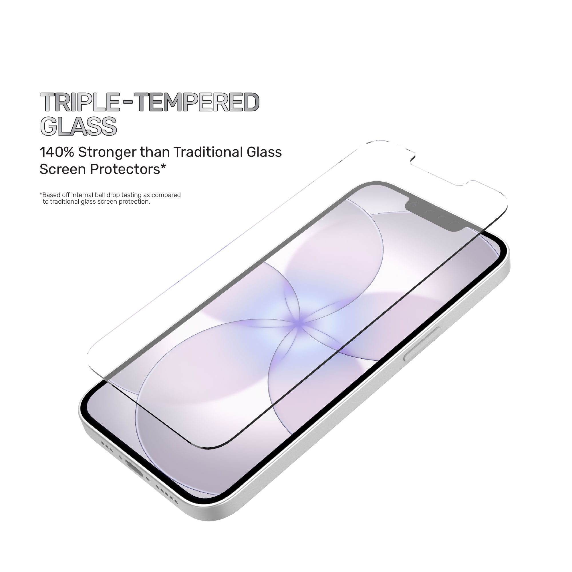 DuraGlass DefenseTech Glass Screen Protector for iPhone 14, 13 photo 4