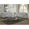 thumbnail image 5 of Pemberly Row Leather Match Sofa in Silver Gray, 5 of 7