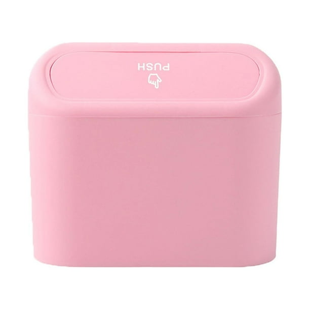 Black Car Trash Can Car Garbage Can Car Dustbin with Lid Vehicle