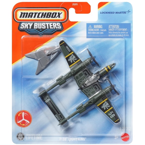 Matchbox Sky Busters P-38 Lightning Diecast Vehicle