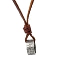 thumbnail image 1 of PU Leather Necklace Circle Charm Colgante Cordón Para Hombres Mujeres Cadena, 1 of 8
