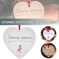 thumbnail image 4 of I Wish You Lived Next Door Christmas Heart Ceramic Ornament Tree Decor DIY* M8S8, 4 of 9