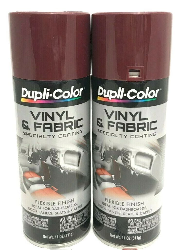 Duplicolor HVP110 2 Pack Vinyl & Fabric Spray Paint Burgundy 11 oz