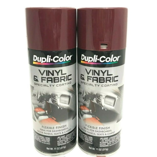 Duplicolor HVP110 2 Pack Vinyl & Fabric Spray Paint Burgundy 11 oz