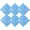 Blue, variant on 6 Pcs Neon Color Cowboy Bandanas for Men Women Assorted Paisley Pattern Handkerchiefs 22 x 22 Inch Kids Headwrap Scarfs