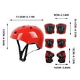 thumbnail image 3 of 7 Piece Kids Helmet Knee Elbow Pad Set Protective Gear for Cycling Skating Biking Outdoor Sports Adjustable Safety Pads for Children Boys Girls Roller Skate Scooter Bike, 3 of 4