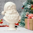 thumbnail image 4 of Figura de Papá Noel de medio cuerpo, ideal para fiestas, como adorno de escritorio o para la oficina, escaparate o estantería., 4 of 9
