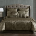 thumbnail image 2 of Dobbins Gold 10 pc King Comforter Set Riverbrook Home Dobbins Comforter Set Modern Jacquard Gold - 9 Piece - Queen, 2 of 5
