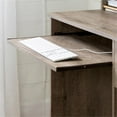 thumbnail image 3 of South Shore Axess Weathered Oak Desk with Tray & 1 Annexe Gray Eiffel Chair Set, 3 of 7