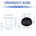 thumbnail image 2 of Uxcell 6 Pcs Tapón de Silicona en Forma de T, Diámetro 48 mm/1.89 Pulgadas, Tapón de Silicona Impermeable Reutilizable para Sellar Agujeros Redondos en Equipos de Tuberías, Negro, 2 of 7