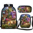 thumbnail image 2 of Magic Full House Encanto Student Schoolbag, Boys And Girls Backpack Three-piece Set-Vinsniv, 2 of 4