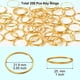 thumbnail image 3 of Injueey Anillo de llavero de 200 Uds., doble vida útil larga, estilo Simple, bucle de llaves, conveniente, fácil de usar, colección de anillos de Artesanía Oro rosa Injueey HA073989-02, 3 of 6