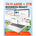 thumbnail image 4 of HP 2026 Touchscreen Laptop, 17.3" HD+ 250nit Display, AMD Ryzen 5 7530U, 20 GB RAM, 512 GB SSD, Copilot-Ai, Wi-Fi6, Long Battery Life, Windows11 Pro, w/Accessories, 4 of 8
