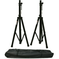 DJ Pa Speaker Universal Adjustable Height Tripod Stands & Nylon Carry Bag