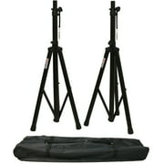 (2) Harmony Audio HA-L12BA Pro DJ Bluetooth 12 1000W Powered PA Speaker Stands