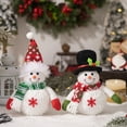 thumbnail image 6 of GQDIN 9 Inch Lighted Christmas Table Decorations, LED Lighting Snowman Tabletop Figurine, Winter Xmas Decor for Home Indoor Kitchen Room Holiday Party, 6 of 6