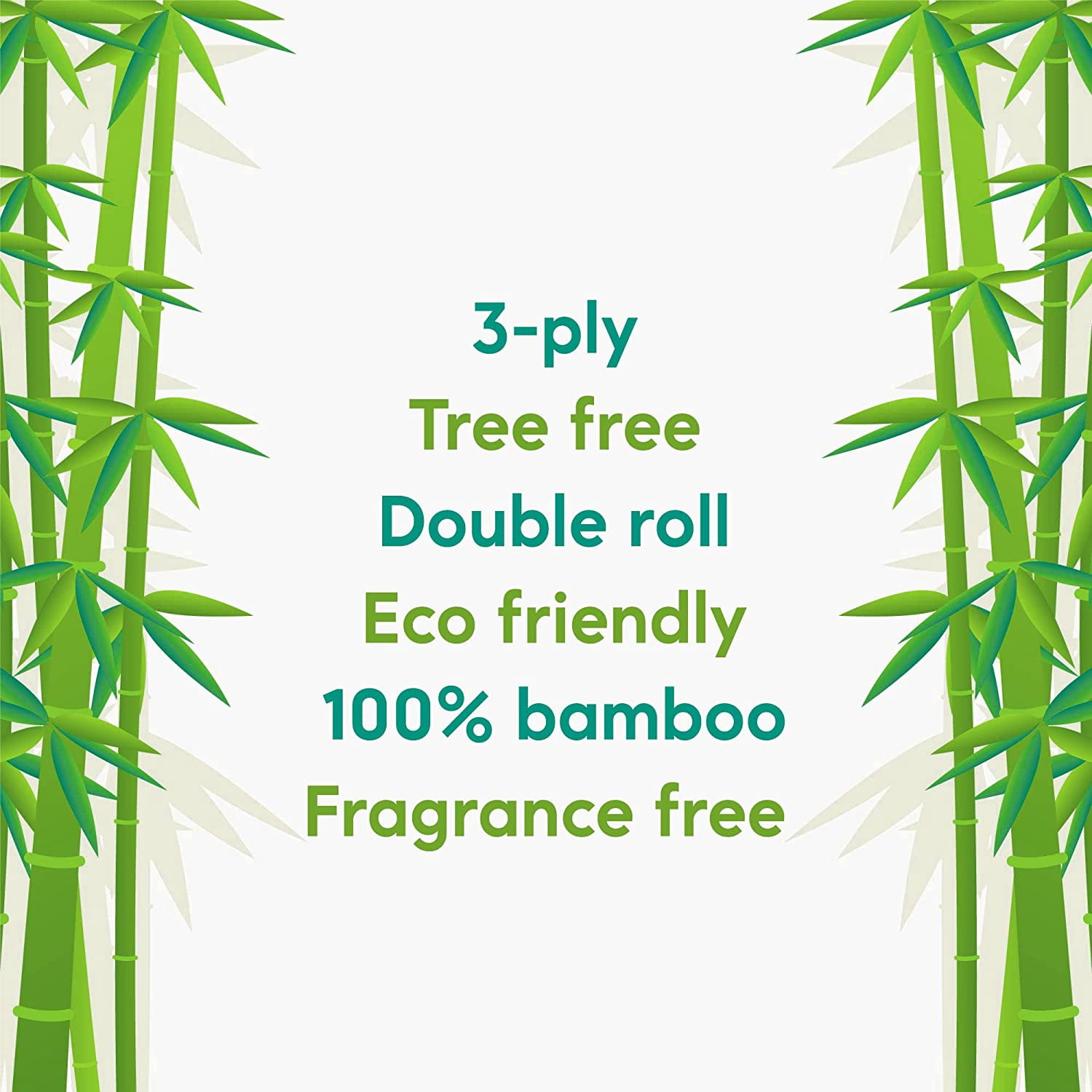 Bamboo Toilet Paper - Tree-Free Environment Safe Biodegradable Septic-Safe Fragrance Free Strong Dependable Panda Friendly Absorbent Bathroom Tissue 3-Ply - (12 Rolls)… Bleached