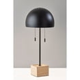 thumbnail image 5 of Adesso Wilder 24" 2-Light Twin Pull Chain Black Desk Lamp with Black Dome Shade, 5 of 5