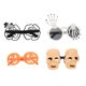 thumbnail image 1 of KAKOWELY 4 piezas de gafas decorativas para Halloween, gafas decorativas para fiestas, gafas de Halloween, 1 of 5