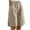XNG1-Khaki, variant on Eiyaclvo Bermuda Shorts for Womens Casual Elastic Waisted Knee Length Shorts Loose Fit Lounge Shorts Trendy Summer Beach Shorts with Pockets