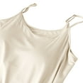 thumbnail image 4 of Women's Adjustable Spaghetti Strap Cami Slip Mini Dress, Chemise Basic Slip Under Dress Nightgown V Neck Nightwear Women Pajamas Beige XL, 4 of 4