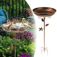 thumbnail image 2 of Bird Bath Standing Diameter Ultra Rustproof Robust Durable Bird Bath Garden Metal Vintage Bird Bath Bath 30 X 80 Cm For Outside Large Frost Proof Bird, 2 of 4