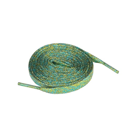 

Allegra K Glitter Shiny Sparkling Flat Sneakers Shoelace Shoe Laces Strings