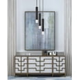 thumbnail image 2 of Cal Lighting 3-Light Aluminum Pendant with Glass Diffuser in Gunmetal Gray, 2 of 3