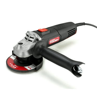 Hyper Tough 6 Amp Corded Angle Grinder with Handle, Adjustable Guard, 4-1/2 inch Grinding Wheel & Wrench,  New Condition