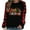 Red, variant on IROINNID Christmas Shirts for Women Classic Crewneck Plaid Pullover New Year Print Long Sleeve Blouse Tops,Black