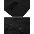 thumbnail image 5 of Women'S Fall Utility Jacket - Stand Collar, Solid Color, Loose Fit, Zipper Closure, and Multiple Pockets Black 5XL, 5 of 8