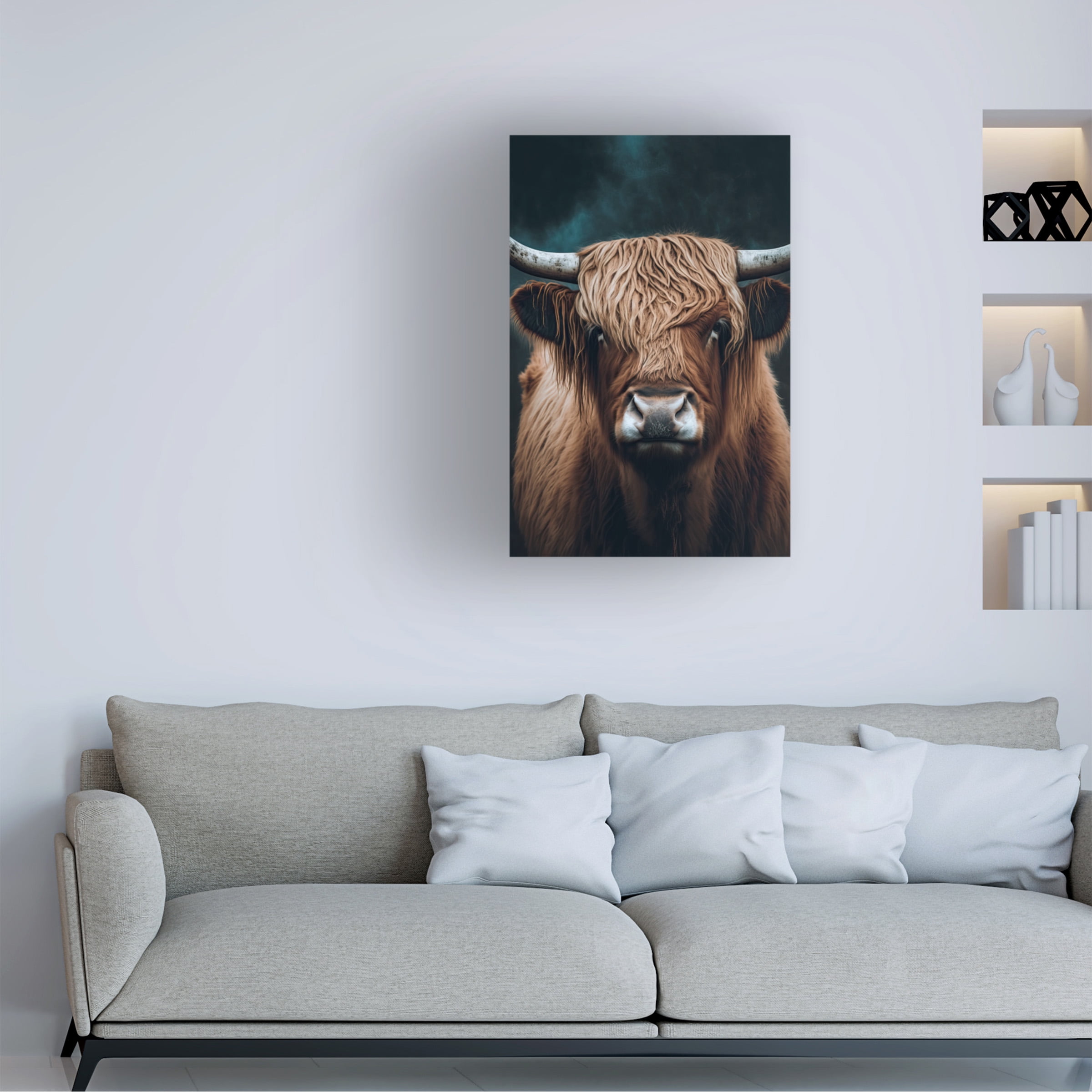 Treechild 'Highland Cow' Canvas Art