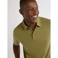 thumbnail image 4 of Free Assembly Mens Cotton Polo Shirt with Short Sleeves, Sizes XS-3XL, 4 of 5