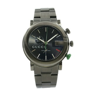 Gucci G-Chrono Quartz Chronograph Black Dial, PVD Coated Steel