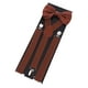 thumbnail image 3 of Conjunto de tirantes de pajarita para hombre, tirantes ajustables en forma de Y para la espalda, pantalones elásticos resistentes café, 3 of 9