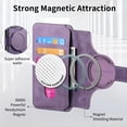 thumbnail image 4 of CCSmall Case for Samsung Galaxy S25 Plus Detachable Magnetic Wallet Phone Cover, RFID Blocking Material Retro Flip Leather Case with Card Slots for Galaxy S25 Plus KQX Purple, 4 of 8