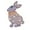 Amethyst, variant on Shiny Rhinestone Rabbit Brooch Pin for Women Gold Plated Fashion Crystal Bunny Animal Brooches Lapel Pins Dainty Graduation Honors Easter Jewelry for Daughter Teacher Students